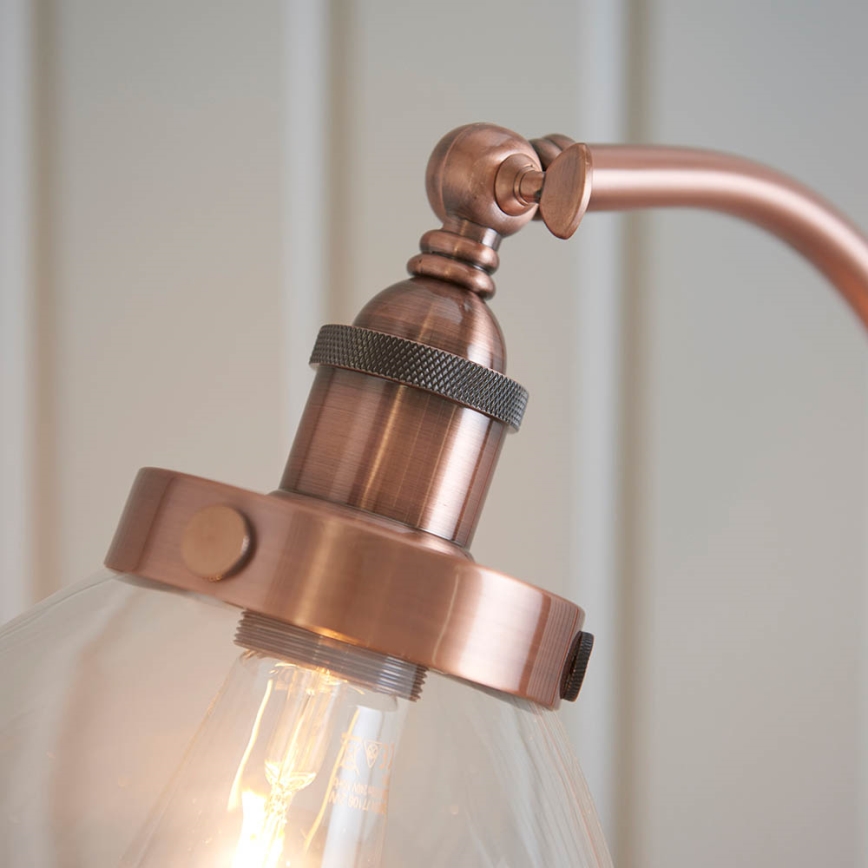 Endon 77862 - Lampa podłogowa HANSEN 1xE27/40W/230V miedziany