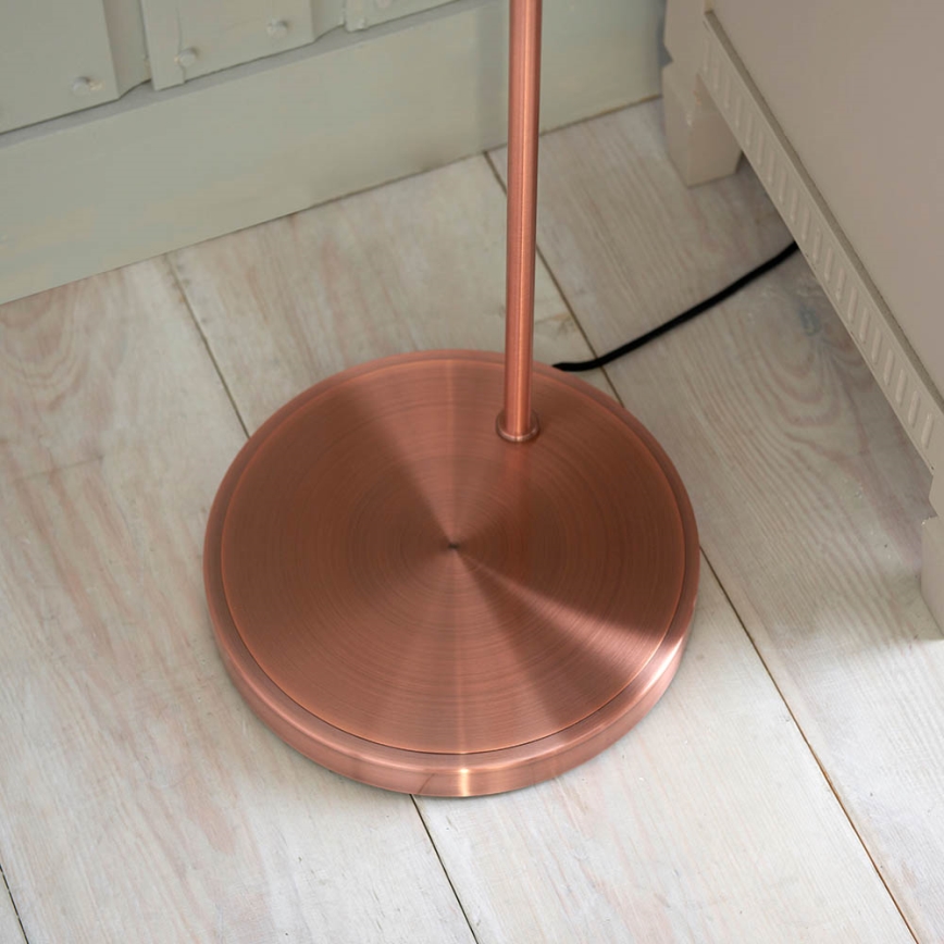 Endon 77862 - Lampa podłogowa HANSEN 1xE27/40W/230V miedziany