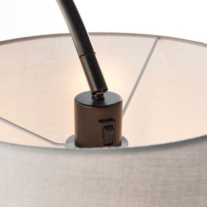 Endon 78163 - Lampa stojąca CARLSON 1xE27/60W/230V szara/czarna