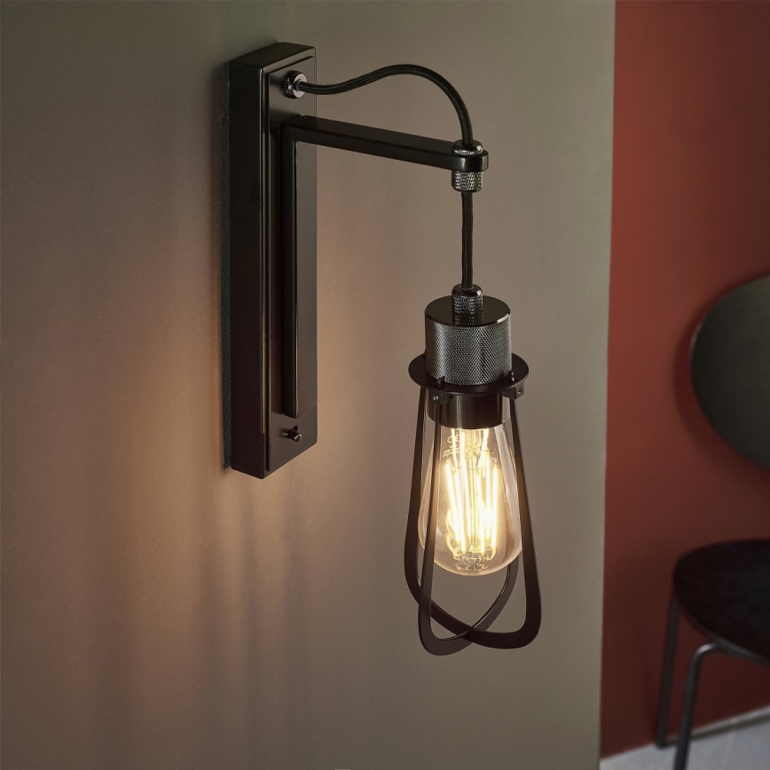 Endon 80950 - Kinkiet URBAN 1xE27/6W/230V czarny