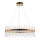 Endon 81908 - Regulowany żyrandol LED na linkach ADRIEL LED/58W/230V 3000K śr. 70 cm złoty/przezroczysty