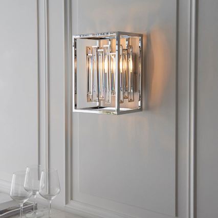 Endon 81932 - Kinkiet ACADIA 1xE14/40W/230V chrom błyszczący