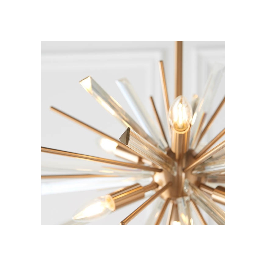 Endon 81936 - Żyrandol na łańcuchu 6xE14/40W/230V złoty