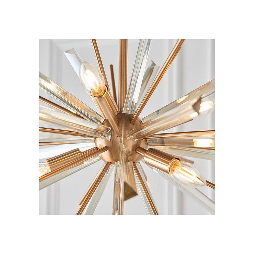 Endon 81936 - Żyrandol na łańcuchu 6xE14/40W/230V złoty