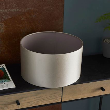 Endon 90024 - Abażur zamienny do lampy stołowej E27, średnica 38 cm, szary