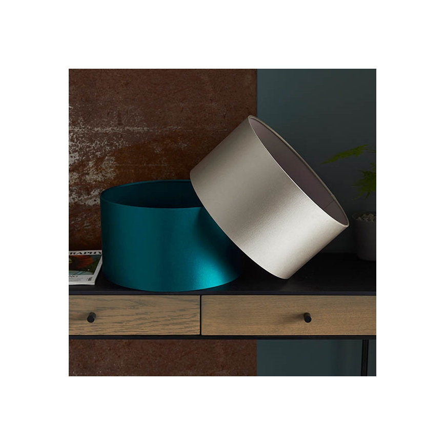 Endon 90024 - Abażur zamienny do lampy stołowej E27, średnica 38 cm, szary