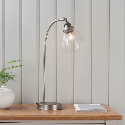 Endon 91740 - Lampa stołowa HANSEN 1xE14/40W/230V matowy chrom
