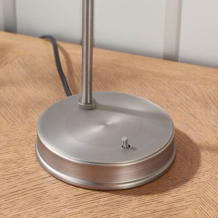 Endon 91740 - Lampa stołowa HANSEN 1xE14/40W/230V matowy chrom