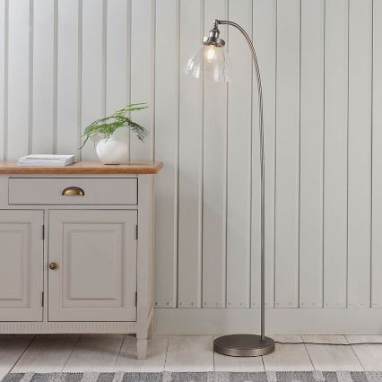 Endon 91741 - Lampa podłogowa HANSEN 1xE27/40W/230V matowy chrom
