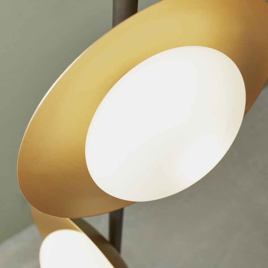 Endon 92039 - Lampa podłogowa RUFFLE 3xG9/3W/230V czarna/złota