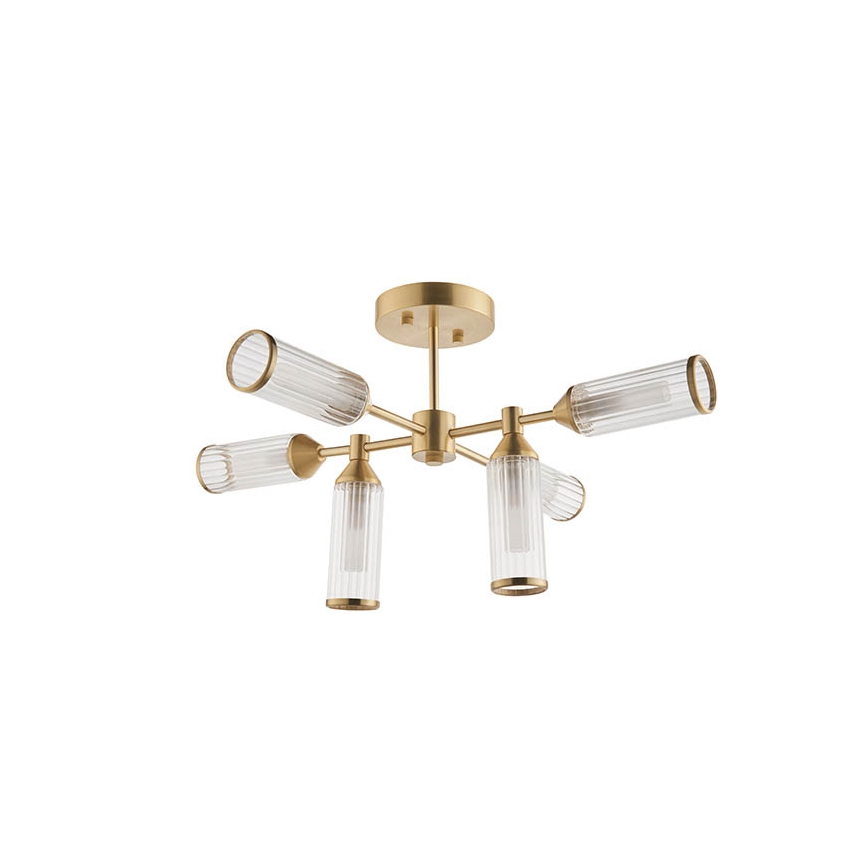 Endon 92213 - Żyrandol na pręcie 6xG9/3W/230V mosiądz