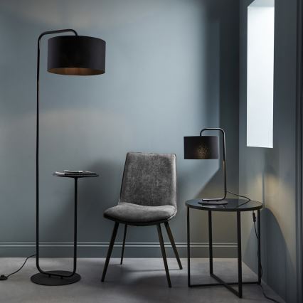 Endon 92301 - Lampa stojąca LANDIS 1xE27/10W/230V czarna