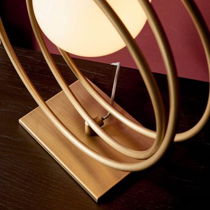 Endon 92491 - Lampa stołowa EMILIO 1xG9/3W/230V złota/biała