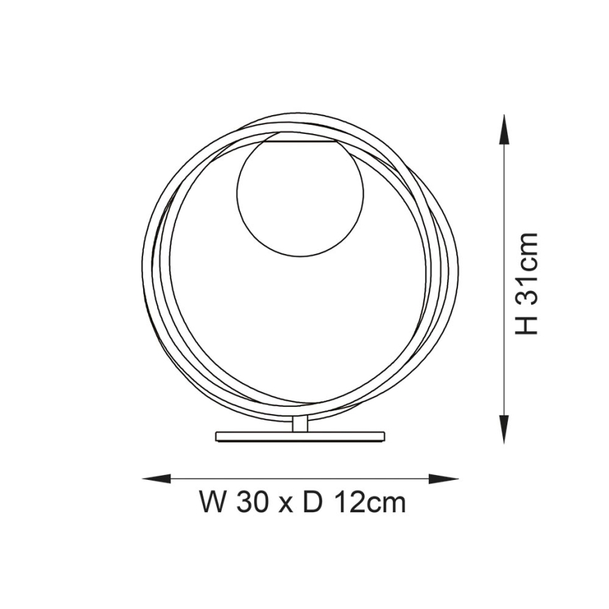 Endon 92491 - Lampa stołowa EMILIO 1xG9/3W/230V złota