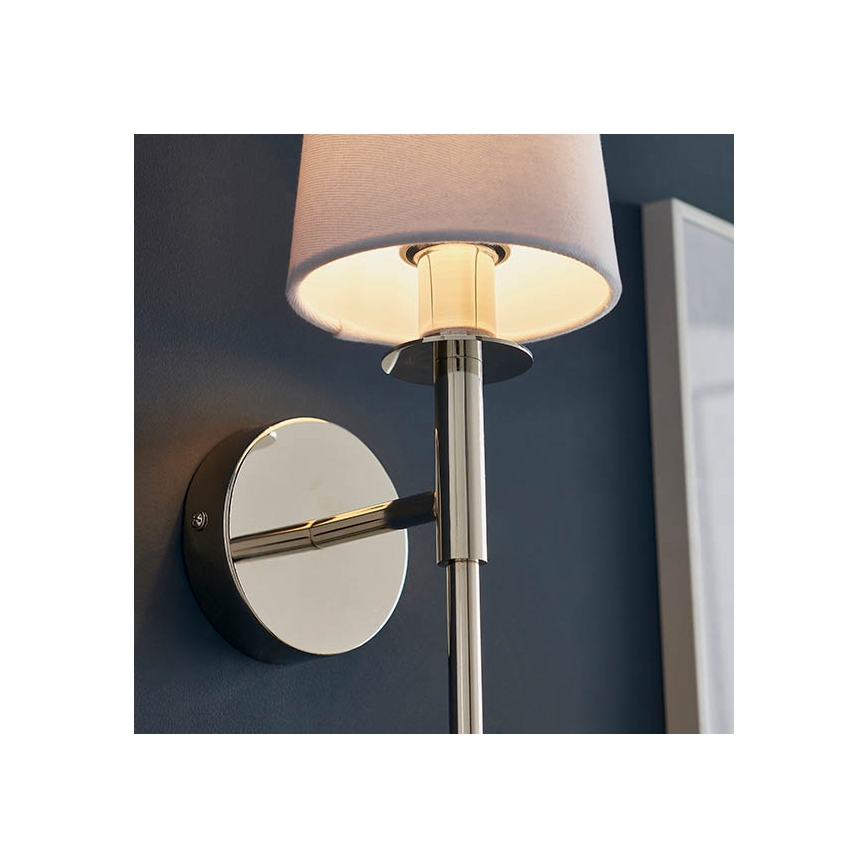 Endon 92949 - Kinkiet 1xE14/6W/230V biały/chrom błyszczący