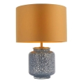 Endon 93067 - Lampa stołowa ZINNIA 1xE27/10W/230V niebieska/złota