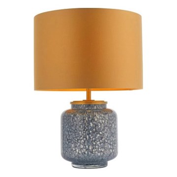 Endon 93067 - Lampa stołowa ZINNIA 1xE27/10W/230V niebieska/złota