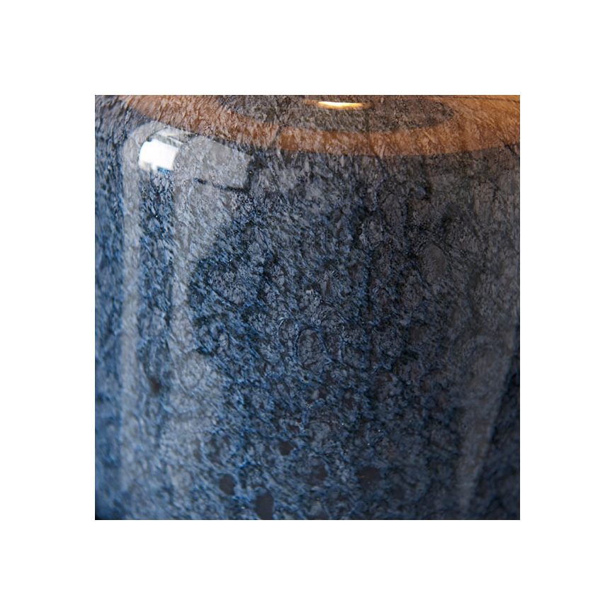 Endon 93067 - Lampa stołowa ZINNIA 1xE27/10W/230V niebieska/złota