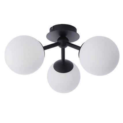 Endon 93489 - Łazienkowy przysufitowy żyrandol FRIO 3xG9/3W/230V IP44 czarny