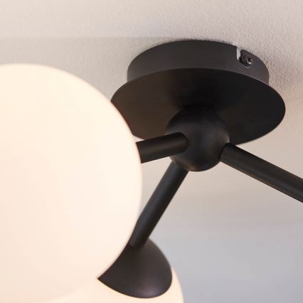 Endon 93489 - Łazienkowy przysufitowy żyrandol FRIO 3xG9/3W/230V IP44 czarny