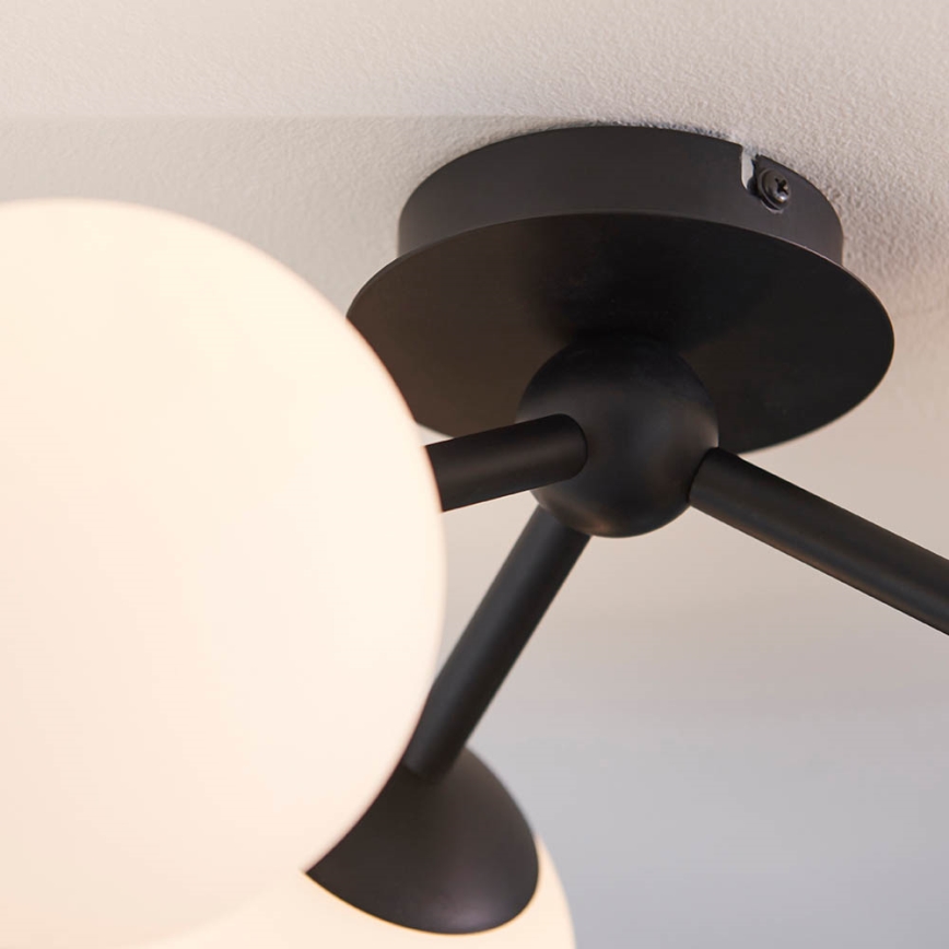 Endon 93489 - Łazienkowy przysufitowy żyrandol FRIO 3xG9/3W/230V IP44 czarny