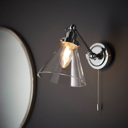Endon 93853 - Oświetlenie punktowe naścienne do łazienki FARADAY 1xG9/3W/230V IP44 chrom błyszczący