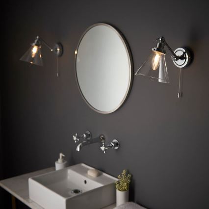 Endon 93853 - Oświetlenie punktowe naścienne do łazienki FARADAY 1xG9/3W/230V IP44 chrom błyszczący