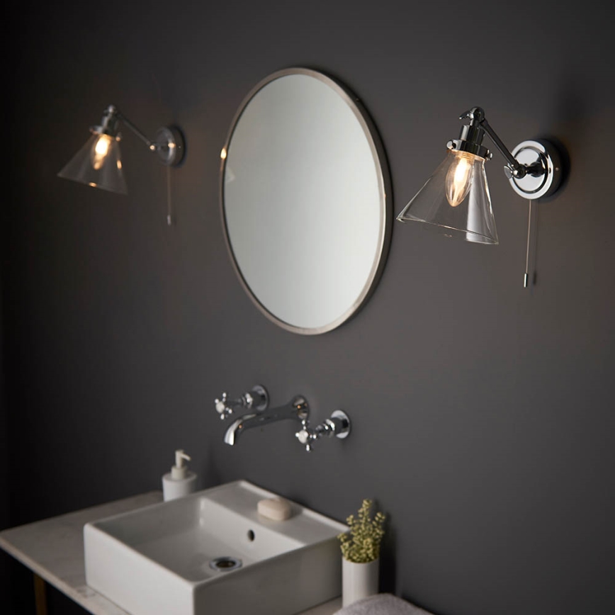 Endon 93853 - Oświetlenie punktowe naścienne do łazienki FARADAY 1xG9/3W/230V IP44 chrom błyszczący