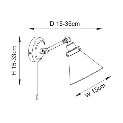 Endon 93854 - Oświetlenie punktowe naścienne do łazienki FARADAY 1xG9/3W/230V IP44 złoty