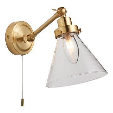 Endon 93854 - Oświetlenie punktowe naścienne do łazienki FARADAY 1xG9/3W/230V IP44 złoty