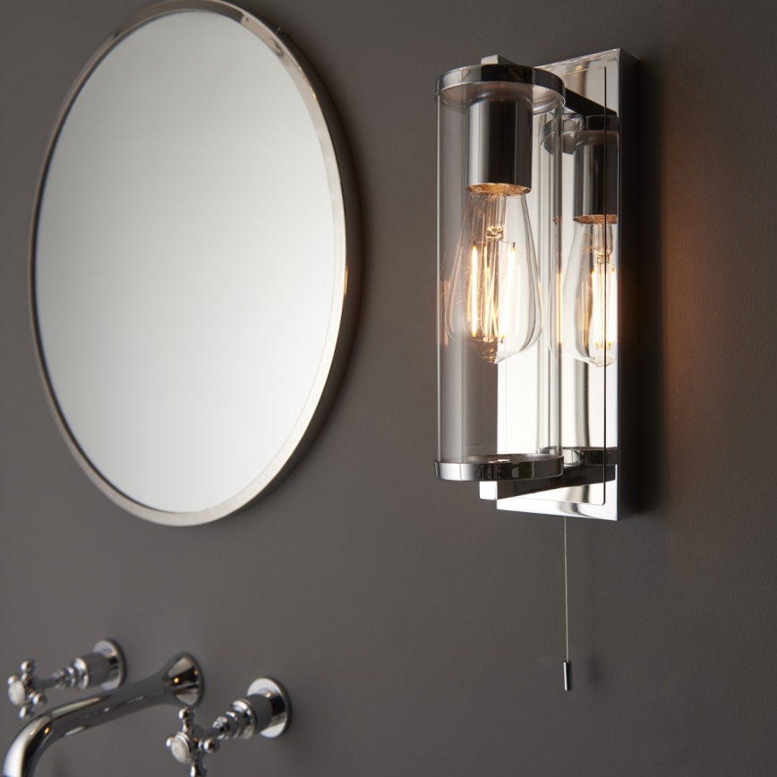 Endon 94074 - Kinkiet łazienkowy TAYLOR 1xE27/10W/230V IP44 chrom błyszczący