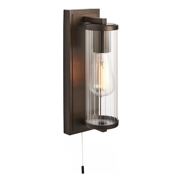 Endon 94077 - Kinkiet łazienkowy TAYLOR 1xE27/10W/230V IP44 brązowy