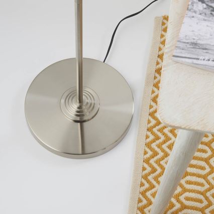Endon 94359 - Lampa podłogowa HIGHCLERE 3xE14/40W/230V beżowy/chrom błyszczący śr. 47 cm