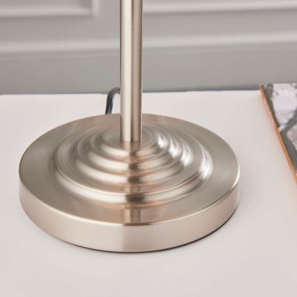 Endon 94369 - Lampa stołowa HIGHCLERE 3xE14/18W/230V beżowa/matowy chrom