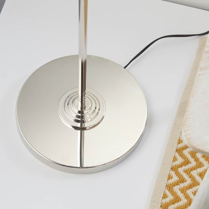 Endon 94378 - Lampa podłogowa HIGHCLERE 1xE14/40W/230V szary/chrom błyszczący