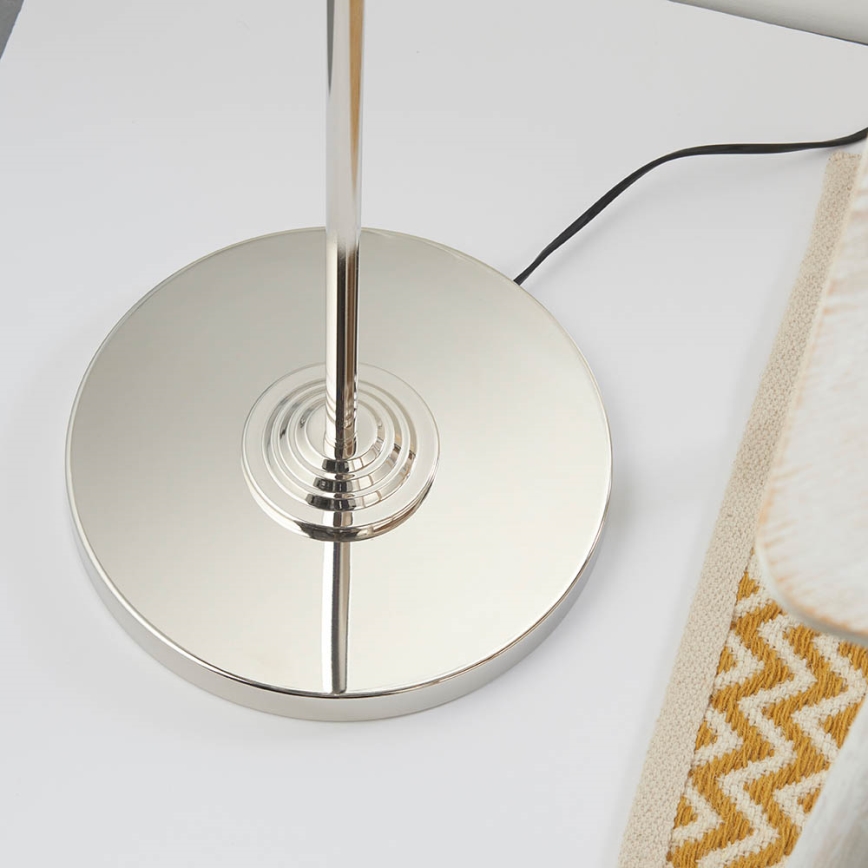 Endon 94378 - Lampa podłogowa HIGHCLERE 1xE14/40W/230V szary/chrom błyszczący