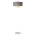 Endon 94378 - Lampa podłogowa HIGHCLERE 1xE14/40W/230V szary/chrom błyszczący śr. 47 cm