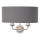 Endon 94406 - Kinkiet HIGHCLERE 2xE14/40W/230V ciemnoszary/chrom błyszczący