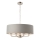 Endon 94415 - Żyrandol na łańcuchu HIGHCLERE 8xE14/40W/230V szary/chrom błyszczący śr. 70 cm
