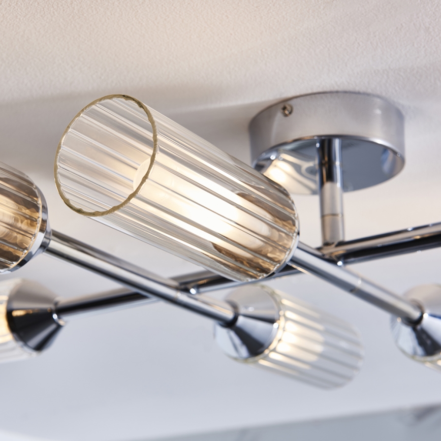 Endon 95045 - Żyrandol łazienkowy natynkowy NATORI 6xG9/3W/230V IP44 chrom błyszczący