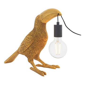 Endon 95077 - Lampa stołowa TOCO TOUCAN 1xE27/10W/230V złota