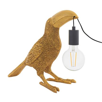 Endon 95077 - Lampa stołowa TOCO TOUCAN 1xE27/10W/230V złota