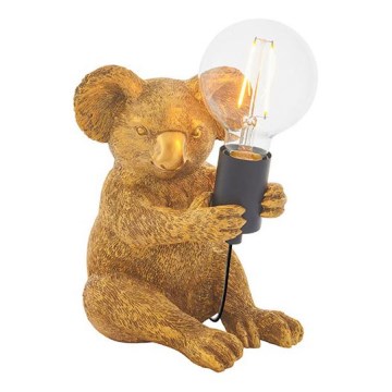 Endon 95082 - Lampa stołowa KOALA 1xE27/10W/230V złota