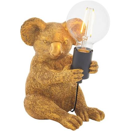Endon 95082 - Lampa stołowa KOALA 1xE27/10W/230V złota
