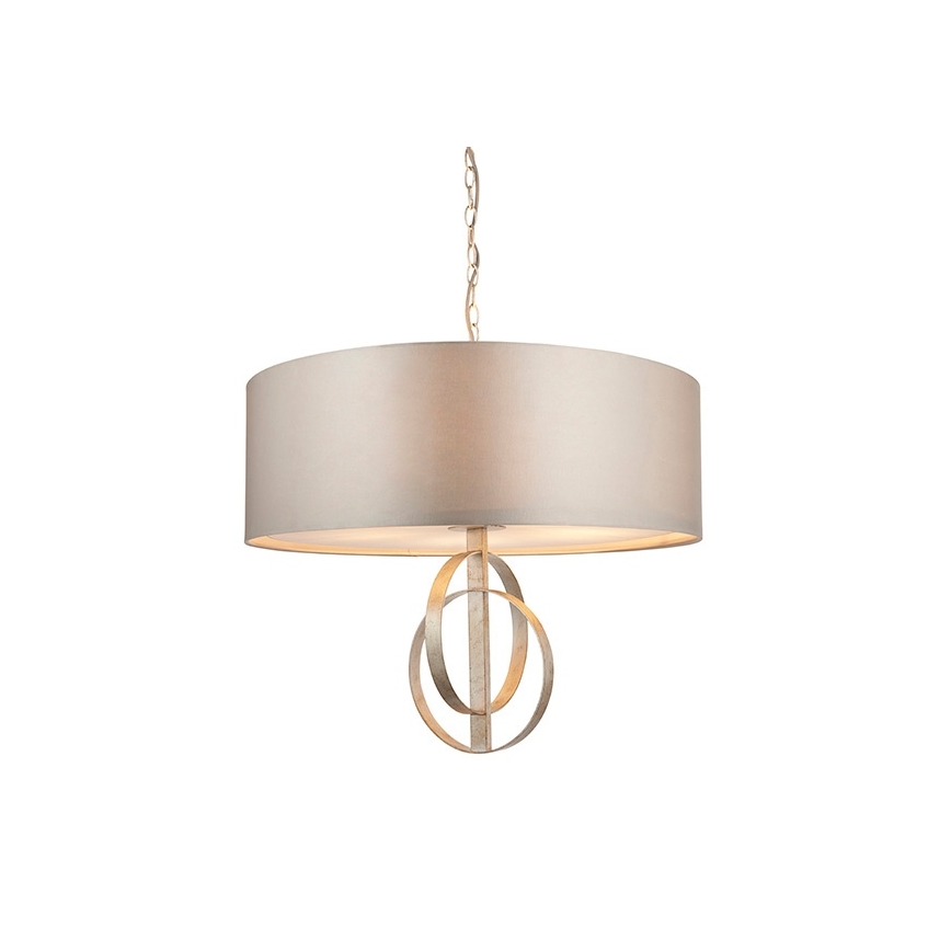 Endon 95215 - Żyrandol na łańcuchu 5xE27/10W/230V śr. 70 cm szary