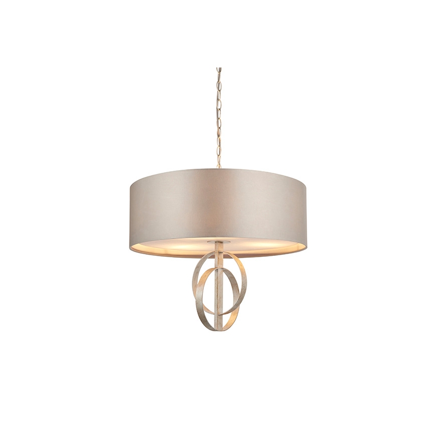 Endon 95216 - Żyrandol na łańcuchu 3xE27/10W/230V śr. 60 cm szary