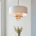 Endon 95268 - Żyrandol na łańcuchu 3xE14/6W/230V śr. 60 cm biały/mosiądz