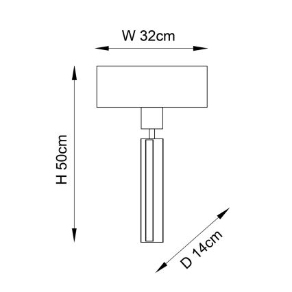 Endon 95449 - Kinkiet 1xE27/10W/230V beżowy/matowy chrom