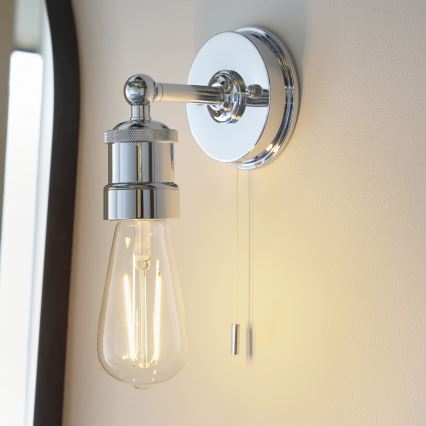 Endon 95505 - Kinkiet łazienkowy MILLER 1xE27/6W/230V IP44 chrom błyszczący