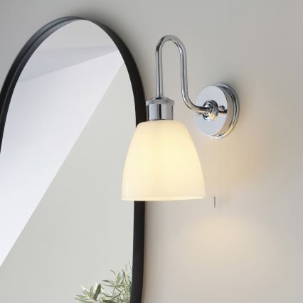 Endon 95506 - Łazienkowy kinkiet PIPER 1xE27/10W/230V IP44 błyszczący chrom